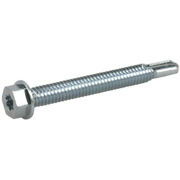 PowerPro 116128 Premium Star Drive Hex Washer Sheet Metal Screw, #12 x 2", 45-Ct