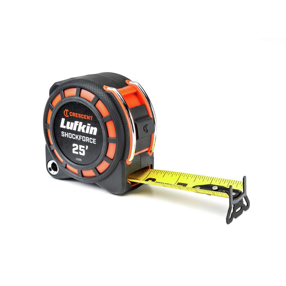 Lufkin L1125 Shockforce Dual Sided Tape Measure, 1-3/16" x 25'