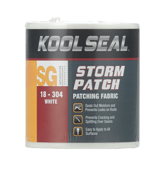 Kool Seal KS0018304-99 Storm Patch 4" Patching Fabric Roof Repair Tape, White
