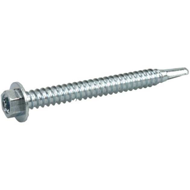 PowerPro 116130 Premium Star Drive Hex Washer Sheet Metal Screw, 1/4"x2.5",22-Ct