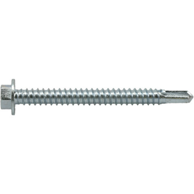 PowerPro 116130 Premium Star Drive Hex Washer Sheet Metal Screw, 1/4"x2.5",22-Ct