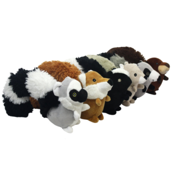 Multipet 43250 Cur-Tails Assorted Styles Plush Toy for Dogs, 9"