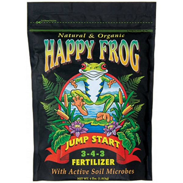 Happy Frog FX14670 Jump Start Fertilizer w/ Active Soil Microbes, 4 lbs, 3-4-3