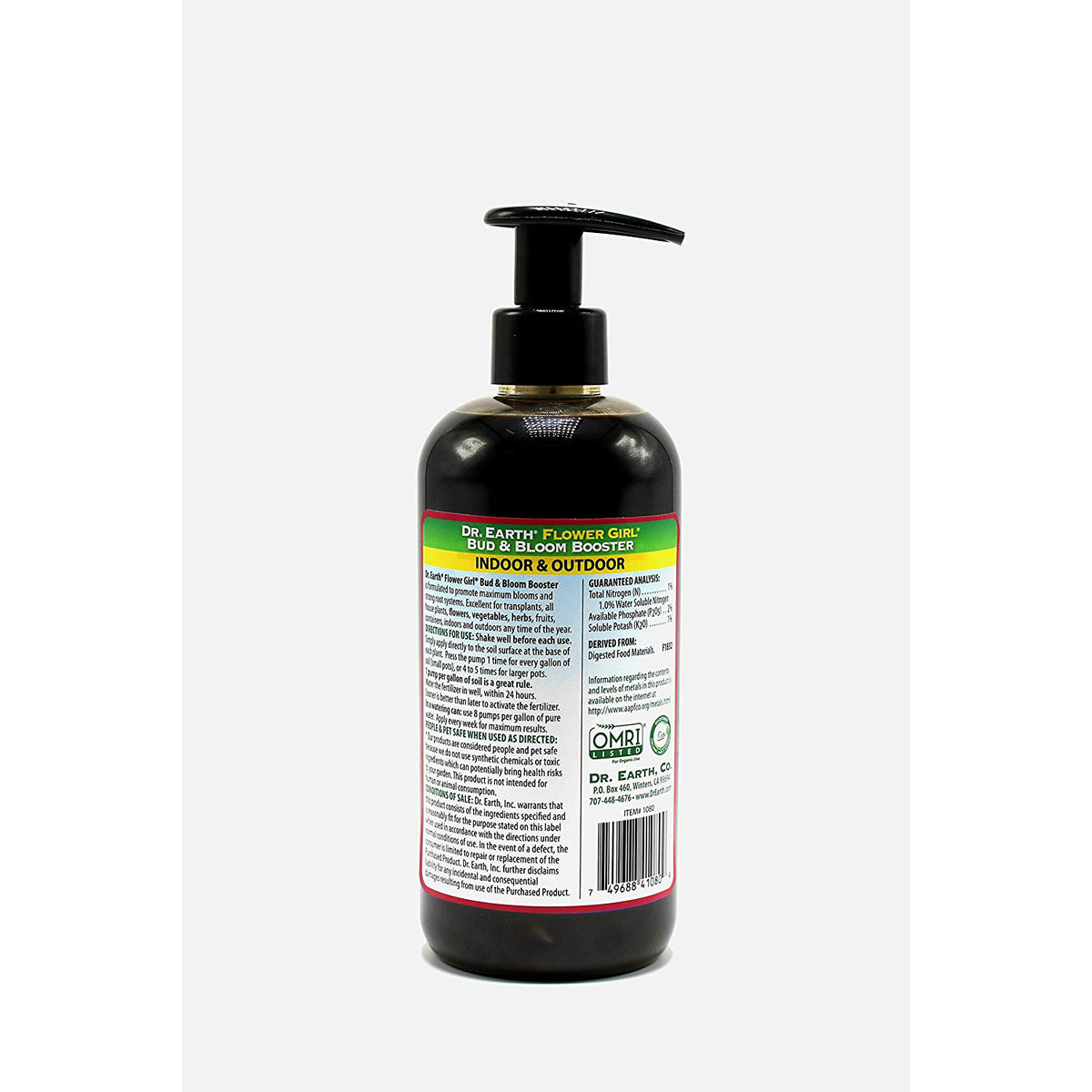 Dr. Earth 1080 Pump & Grow Flower Girl Organic/Natural Bud & Bloom Booster, 16 Oz