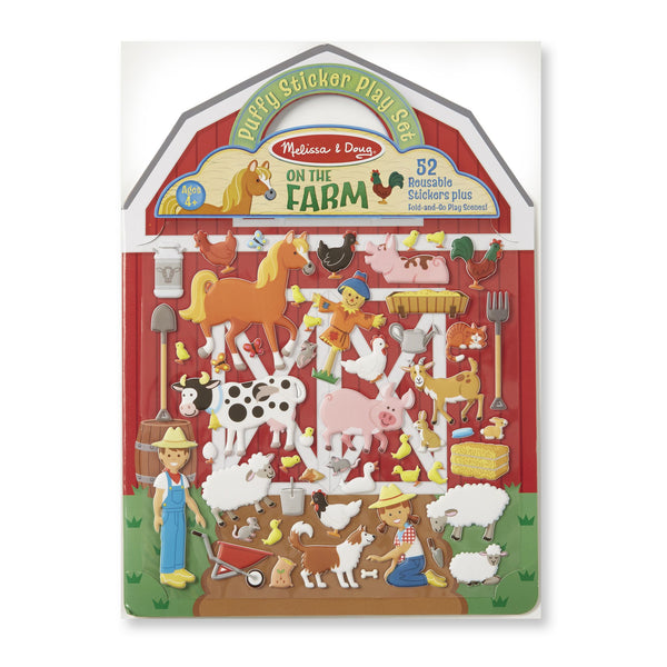 Melissa & Doug 9408 Puffy On the Farm Sticker Play Set, 4+ Years