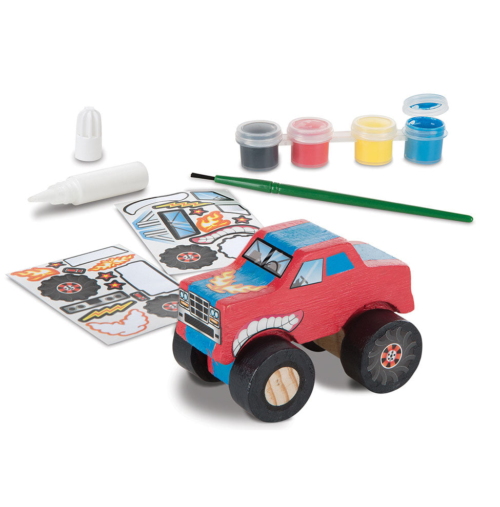 Melissa & Doug 9524 Created by Me! Monster Truck Wooden Craft Kit, Age 4+