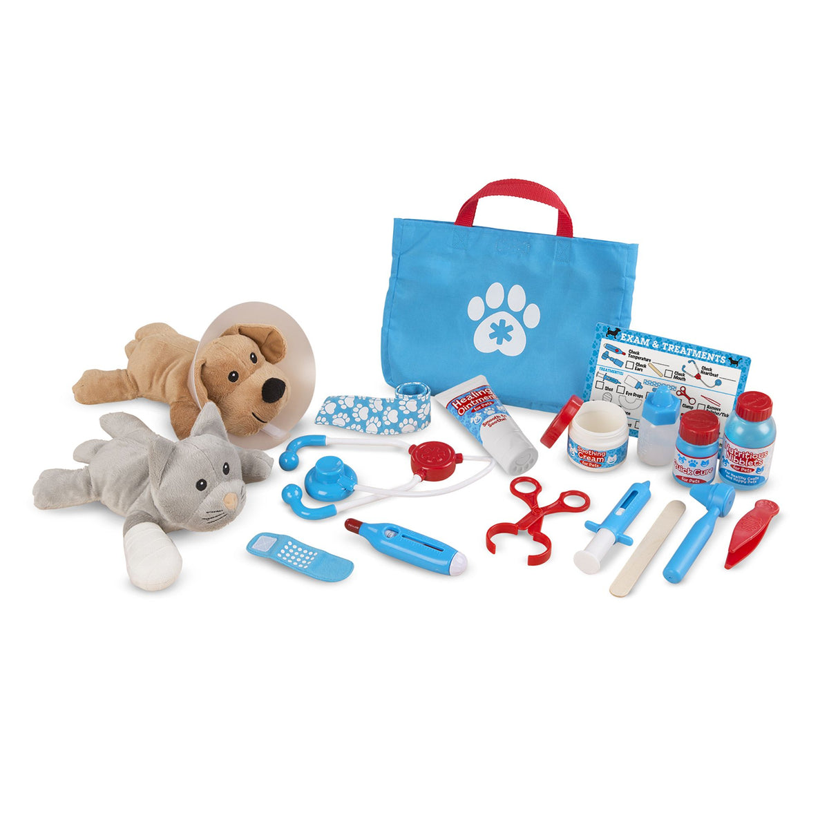 Melissa & Doug 8520 Examine & Treat Pet Vet Play Set, 3+ Years