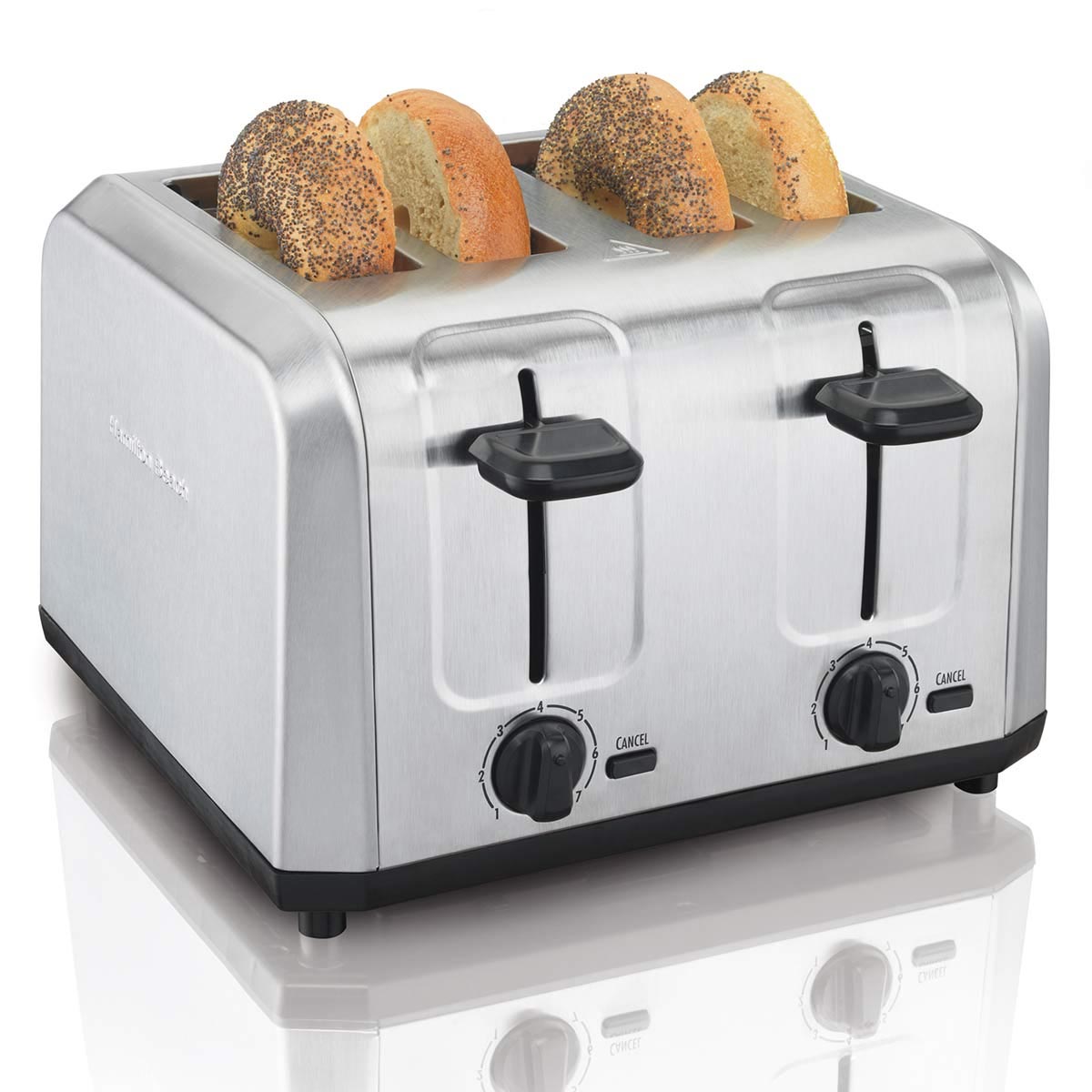 Hamilton Beach 24910 Brushed Stainless Steel Toaster, 4-Slice