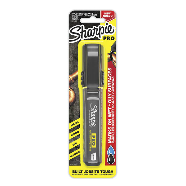 Sharpie 2018329 Pro Chisel Tip Permanent Marker, Black