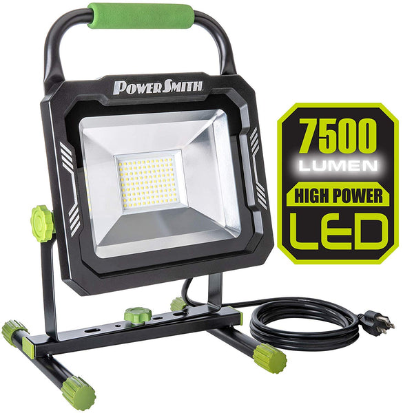 PowerSmith PWL175S LED Work Light with Metal Base, 7500 Lumens