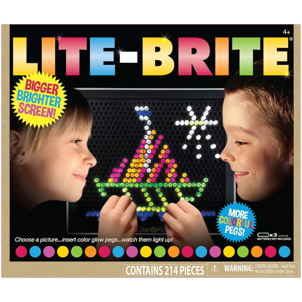 Lite-Brite 02215 Ultimate Classic Toy with 6 Design Templates, Age 6+