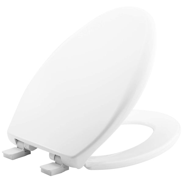 Mayfair 187SLOW000 Whisper Close Elongated Toilet Seat, Plastic, White