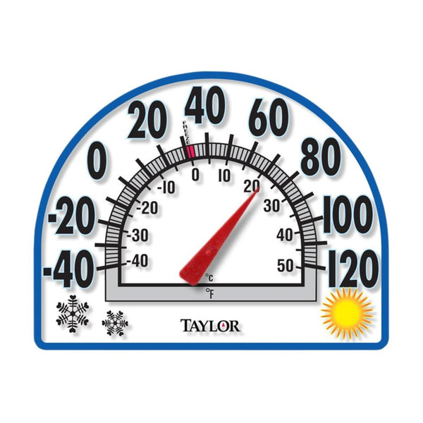 Taylor 5323 Four-Season Window Cling Dial Thermometer, Plastic, 7 ...
