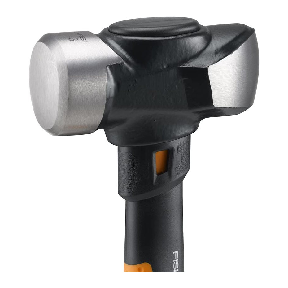 Fiskars 750910-1002 Isocore Wedged Demolition Head Club Hammer, 3 LB