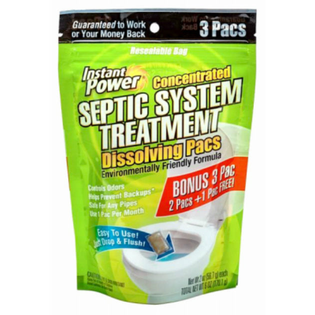Instant Power 1852 Septic System Treatment Pacs, 3-Count