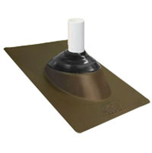 IPS 81851 Multi-Size 3-N-1 Galvanized Steel Base Roof Flashing, Brown, 14.5" x 10.75"