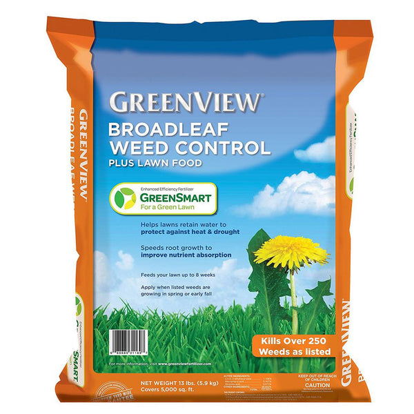 GreenView 21-29179 Broadleaf Weed Control Plus Lawn Food with GreenSmart, 13 Lb