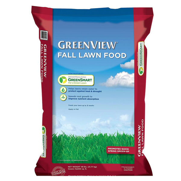 GreenView 21-31174 Fall Lawn Food with GreenSmart, 22-0-10, 48 Lb, 15000 Sqft