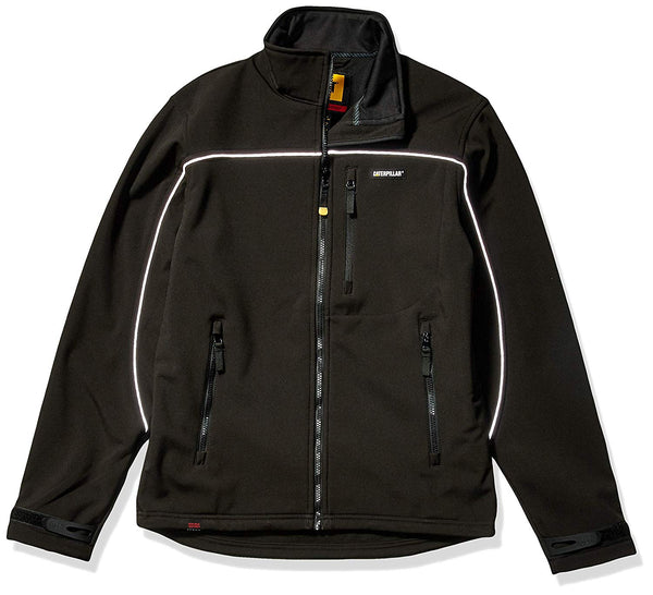CAT W11440-016-L All Season Soft Shell Jacket, Black, Large
