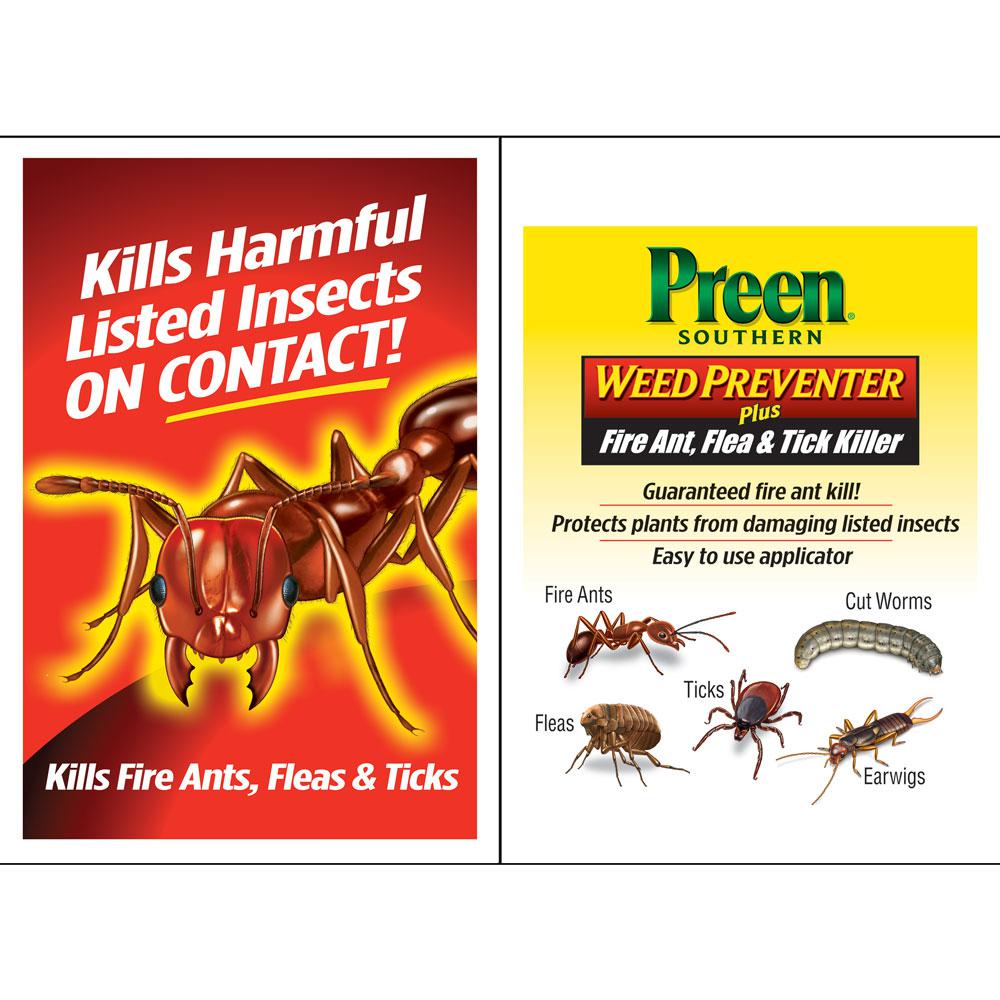 Preen 24-64033 Southern Weed Preventer Plus Fire Ant Flea & Tick Killer, 4.25 Lb