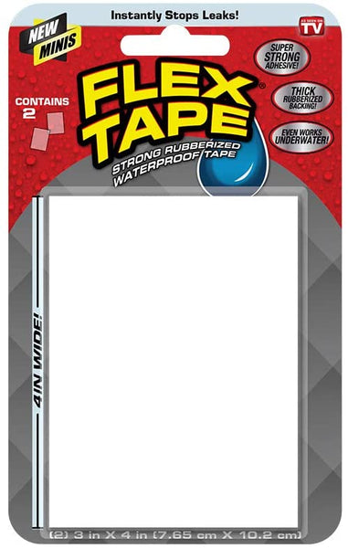 Flex Tape TFSWHTMINI Mini Super Strong Waterproof Repair Tape, White