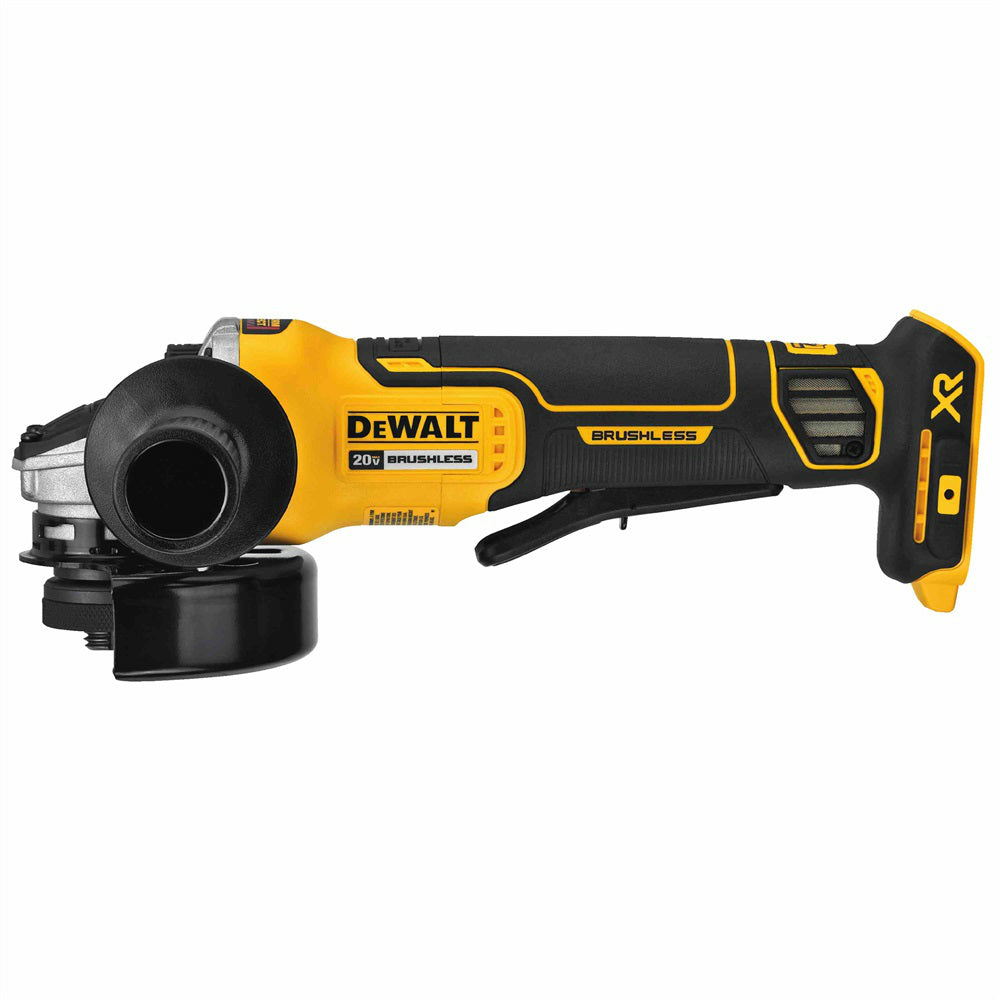 DeWalt DCG413B Paddle Switch Small Angle Grinder with Kickback Brake, 20V, 4.5"