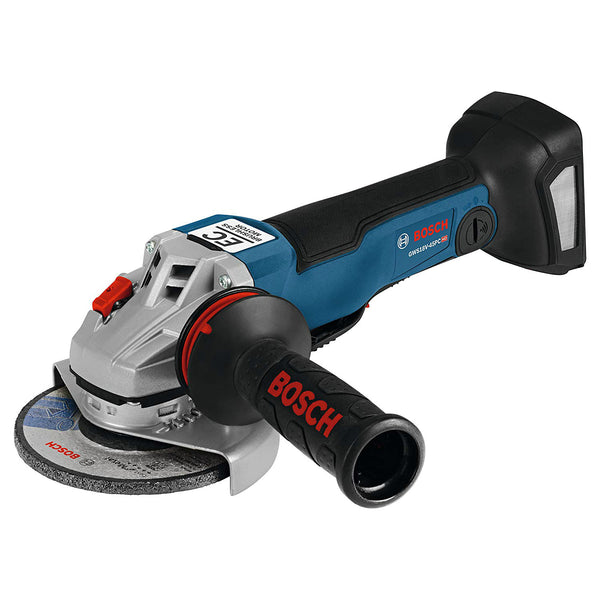 Bosch GWS18V-45PCN Brushless Connected-Ready 4-1/2" Angle Grinder, 18V EC