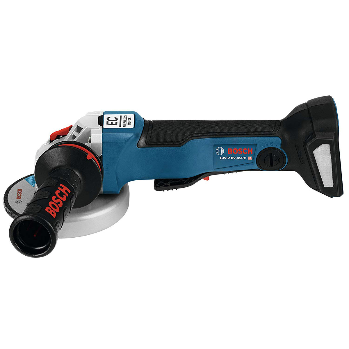 Bosch GWS18V-45PCN Brushless Connected-Ready 4-1/2" Angle Grinder, 18V EC