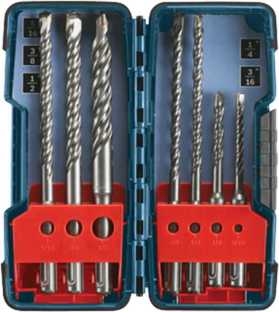 Bosch HCK001 SDS-Plus Bulldog Rotary Hammer Bit Sets, 7-Piece
