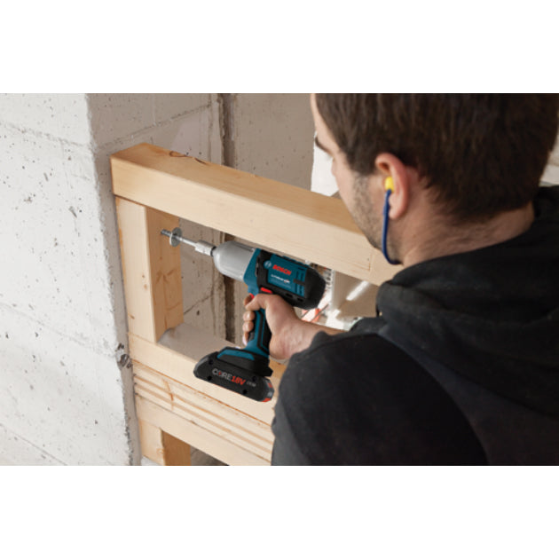 Bosch HTH181-B25 High-Torque Impact Wrench Kit with Pin Detent, 18V