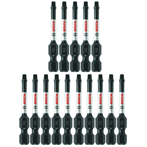Bosch ITSQ2115 Impact Tough Square #2 Insert Bits, 1", 15-Piece