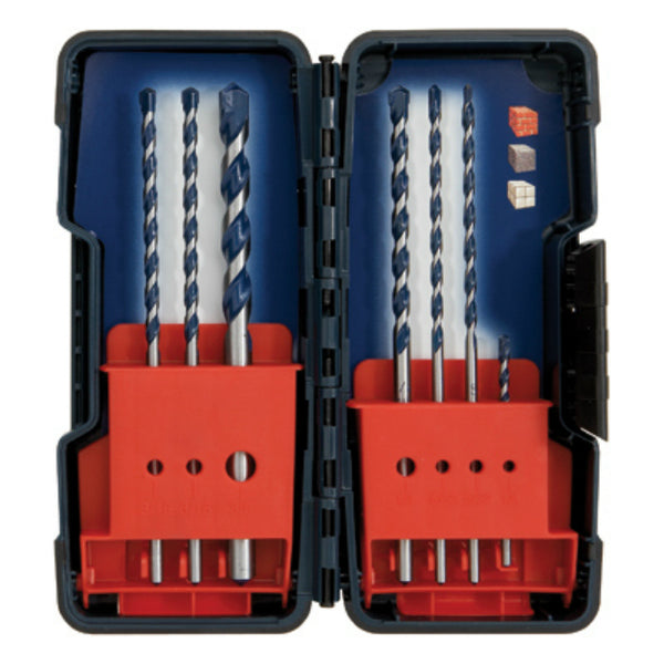 Bosch HCBG700T BlueGranite Hammer Drill Masonry Bits, 7-Piece