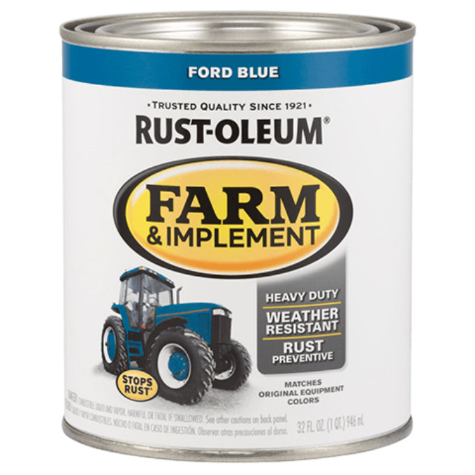 Rust-Oleum 280153 Specialty Farm & Implement Paint, Ford Blue, 1 Qt