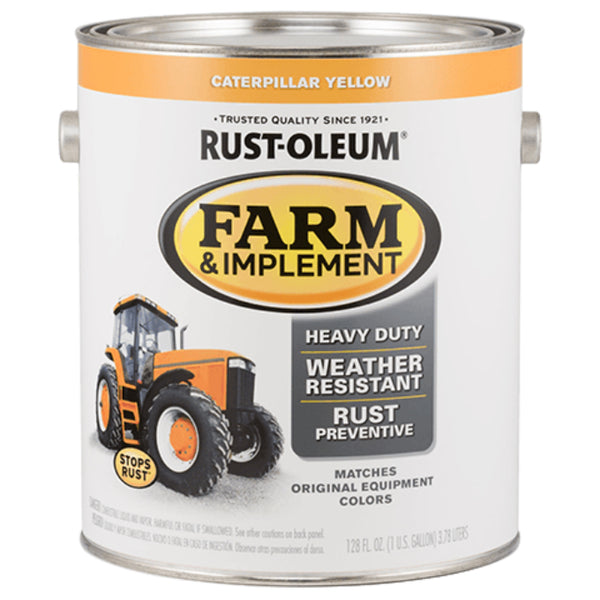 Rust-Oleum 280179 Specialty Farm & Implement Paint, Caterpillar Yellow, 1 Gallon
