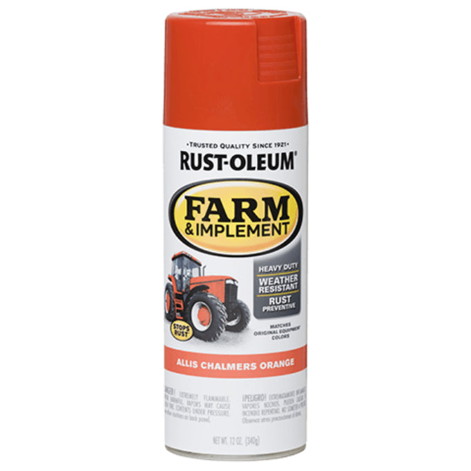 Rust-Oleum 280135 Specialty Farm & Implement Spray, Allis Chalmers Orange, 12 Oz