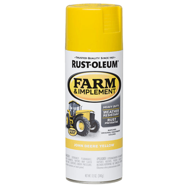 Rust-Oleum 280129 Specialty Farm & Implement Spray, JD Yellow, 12 Oz