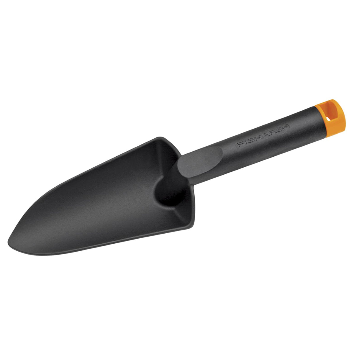 Fiskars 79786931J Fiber-Composite Hand Trowel, Plastic Handle, Black/Orange