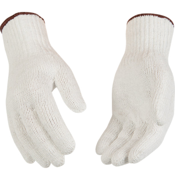 Kinco 1775-L Heavyweight Polyester-Cotton Blend Knit Glove, White, Large