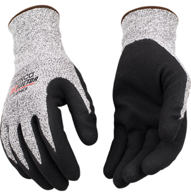 Kinco 1894CR-XL Cutflector Knit Shell & Sandy Foam Nitrile Palm Glove, Extra-Large
