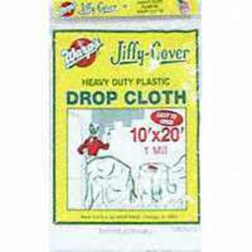 Warp JC-1020 Plast Dropcloth, 10 x 20&#039;, 1 Mil
