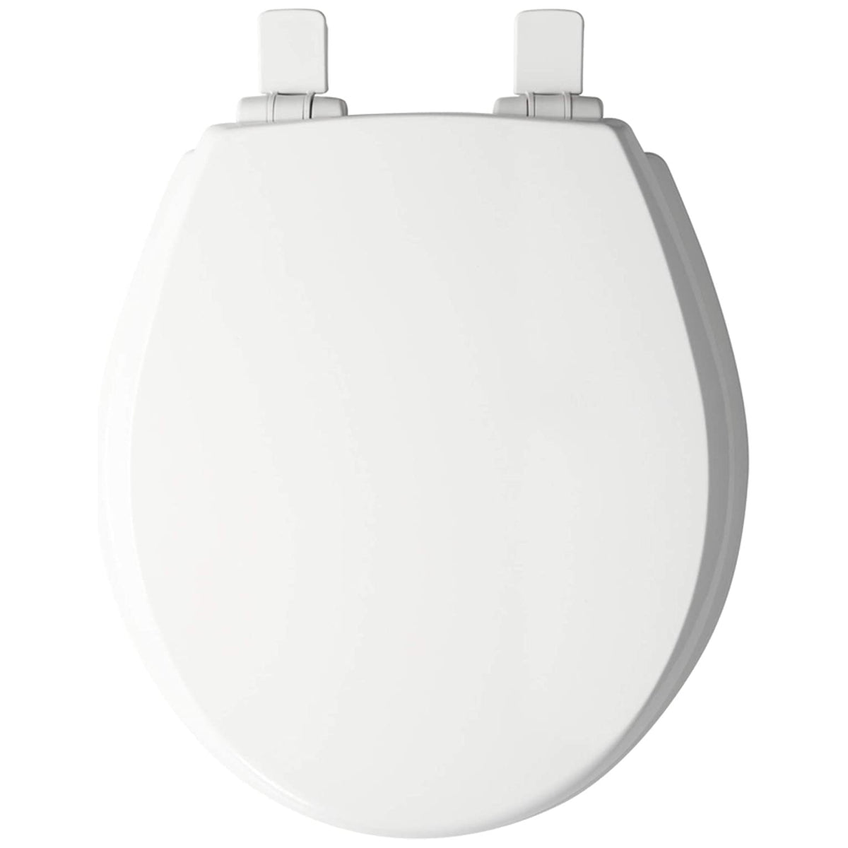 Mayfair 47SLOW-000 Slow Close Round Toilet Seat, Molded Wood, White