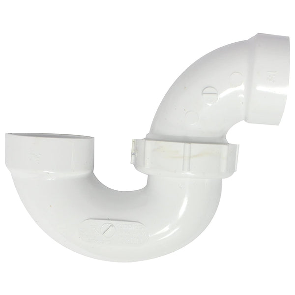 Canplas 193211N PVC DWV P-Trap with Union, White, 1-1/2"