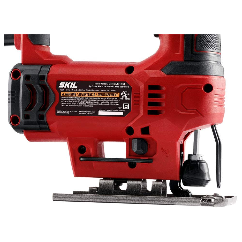 Skil JS313101 Variable Speed Corded Jig Saw, Red, 5-Amp