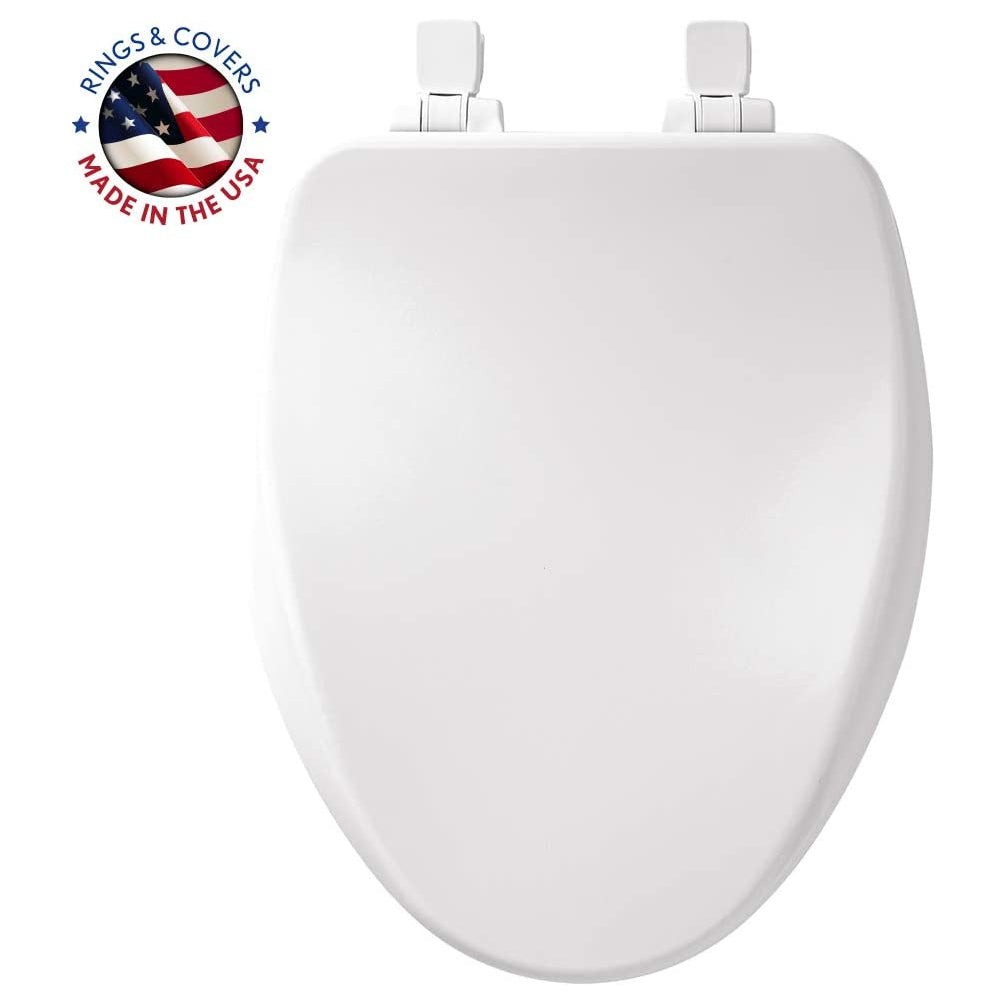Mayfair 164SLOW-000 Slow Close Elongated Toilet Seat, White