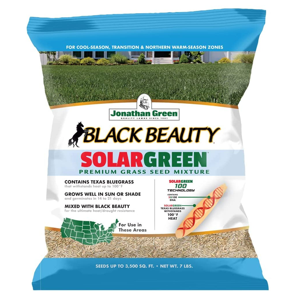 Jonathan Green 10511 Black Beauty Solargreen Grass Seed, 7 Lbs