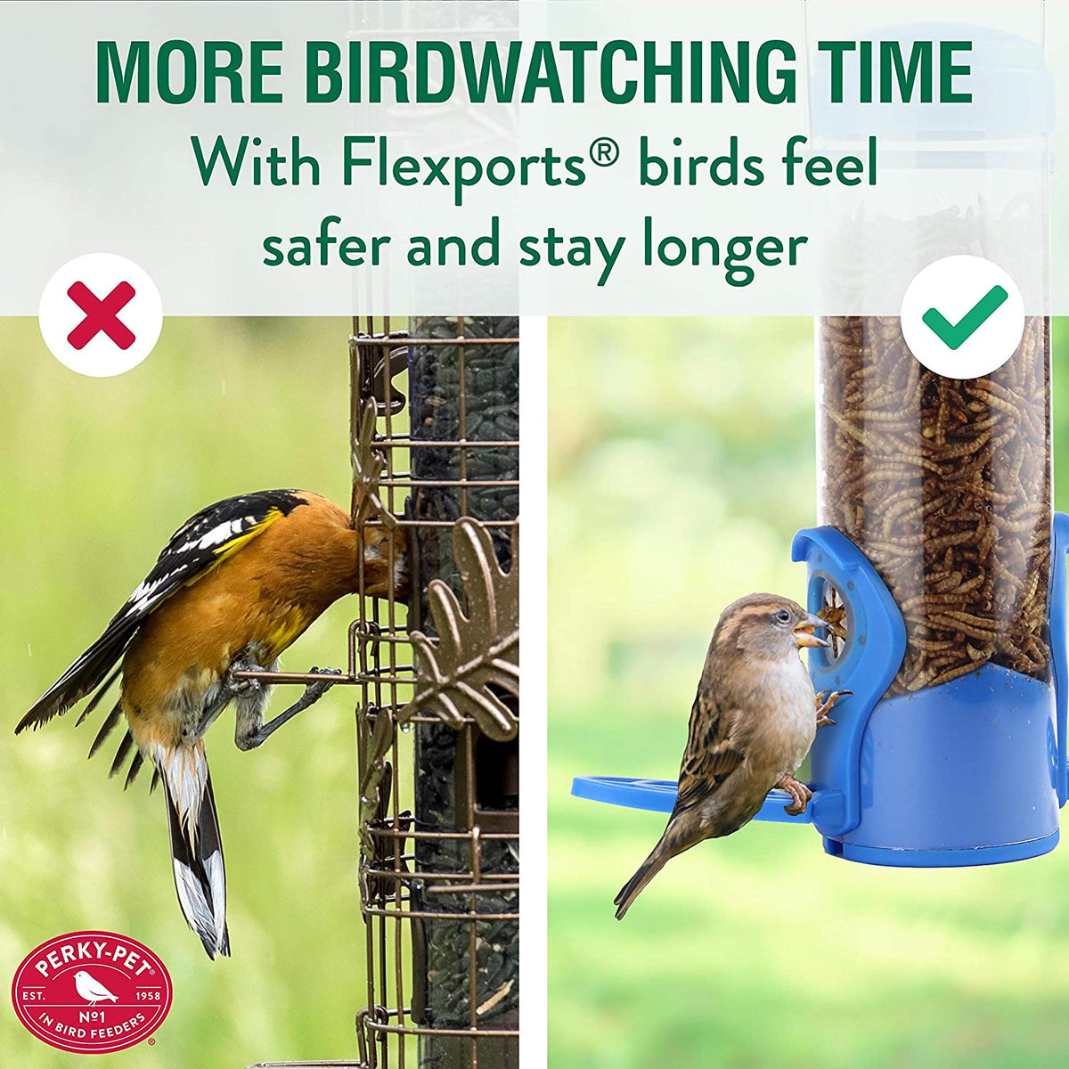 Perky-Pet 388F Wild Bird Feeder, Plastic,  3.5 Oz