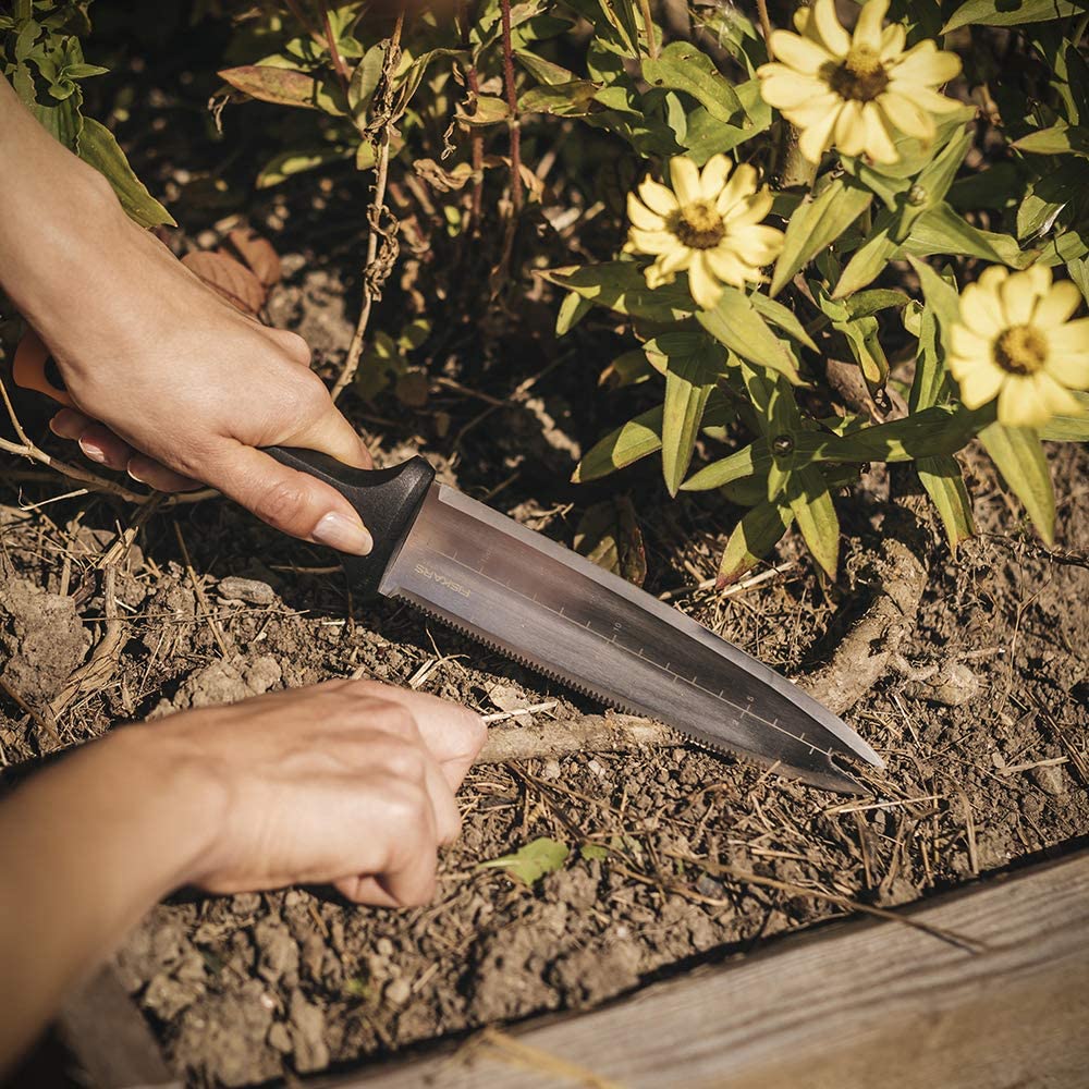 Fiskars 340130-1001 Hori Hori Garden Tool Knife, 7" Blade, Stainless Steel