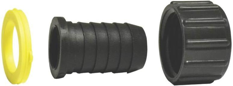 Green Leaf  B 3412 W P Garden Hose Fittings, 3 piece barb, 1/2"