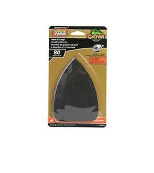 Gator 7702-012 Resin Bonded Sanding Sheet, 5 in x 3-1/2 in, 80 Grit