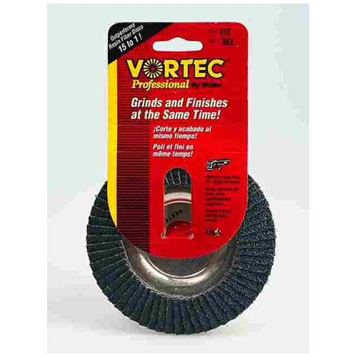 Weiler 30829 Abrasive Nutted Flap Disc 60 Grit 4-1/2"
